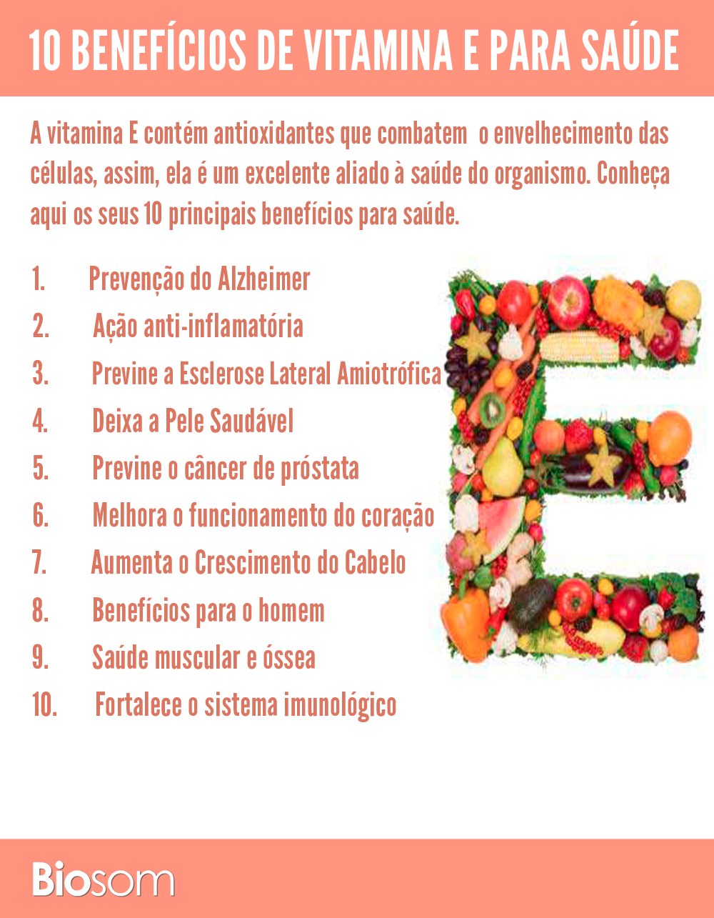 10 Benefícios Incríveis De Vitamina E E Principais Alimentos Biosom 8307