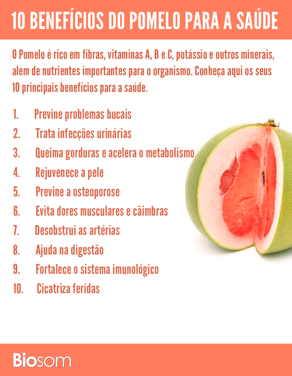 10 Benefícios Incríveis do Pomelo para a Saúde Biosom